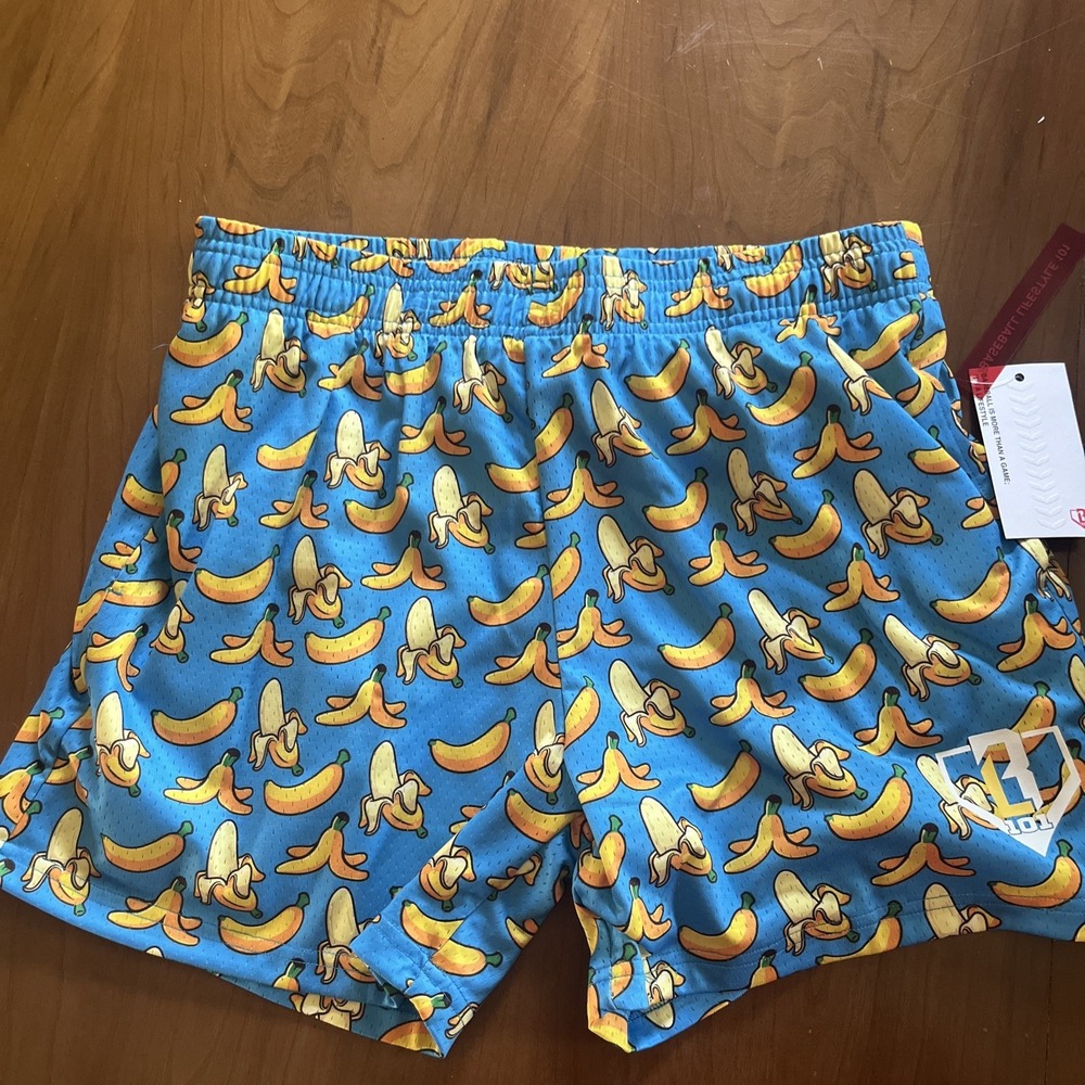 Baseball 101 Men's Medium Banana Shorts Savannah Bananas